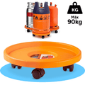 Chariot de réservoir à gaz stable et sûr, avec roues pivotantes, support pour réservoir de butane de 12 pouces (31,5 cm). Capacité de 200 lbs (90 kg)