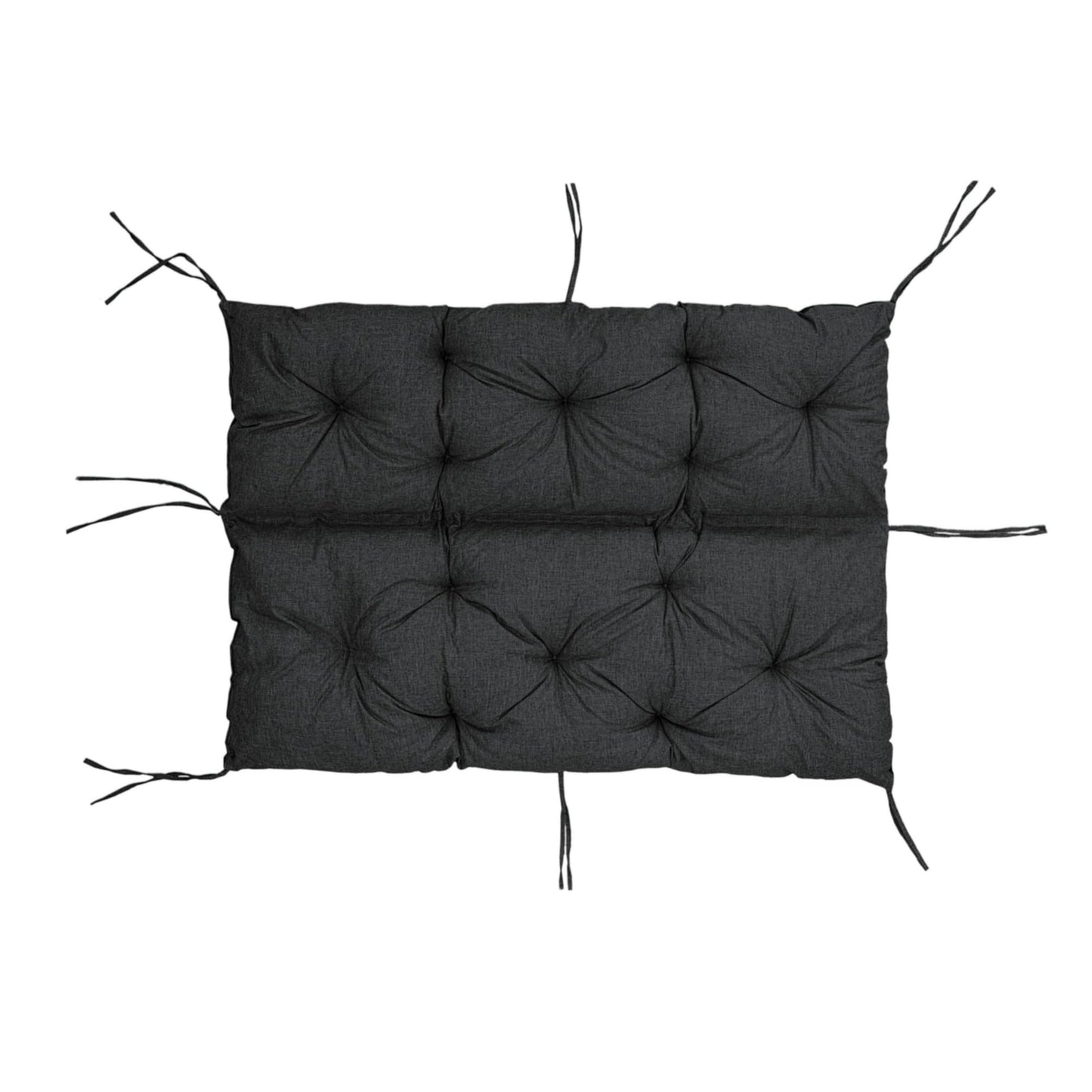 Coussin de Banc de Jardin, Coussin d'Assise et de Dossier, pour 1/2/3 Personnes, Coussin Rembourré avec Sangles, pour Intérieur/Extérieur, Coussin de Banc pour Banc v2