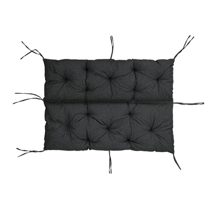 Coussin de Banc de Jardin, Coussin d'Assise et de Dossier, pour 1/2/3 Personnes, Coussin Rembourré avec Sangles, pour Intérieur/Extérieur, Coussin de Banc pour Banc v2