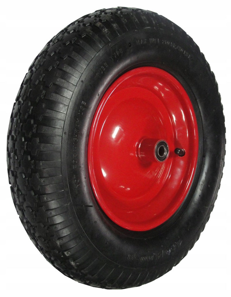 ROUE PIVOTANTE POUR CAMION-POUPEE AVEC ESSOIX, ROBUSTE AVEC CHAMBRE À AIR 4.00-8 4PR
