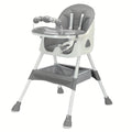 Chaise haute multifonctionnelle pour tout-petits, chaise haute réglable en hauteur, chaise pour bébé, chaise haute combinée avec ceinture de sécurité, jouets et plateau amovible pour manger et jouer
