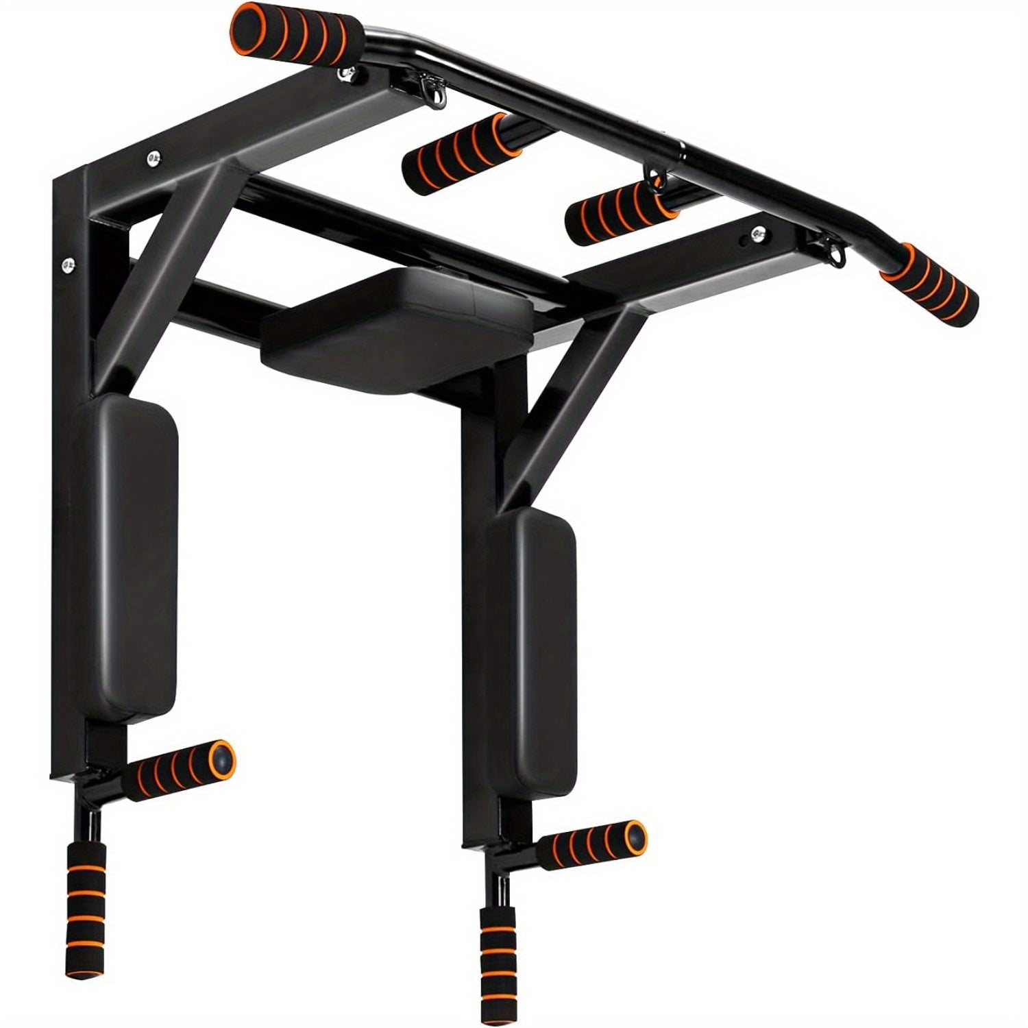 Barre de traction 4 en 1 pour montage mural, barres de traction, salle de sport à domicile, barre de traction, barre de traction multifonctionnelle, fixation murale, prise multiple, support d'entraînement en acier inoxydable, capacité de charge jusqu'à 20