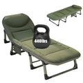 Lit Pliant Portable, Lit Pliant avec Matelas, Lit Pliant Robuste avec Cadre Solide, Lit Pliable Qui Peut Supporter 149.69 KG, Lit de Camp Portable pour Camping, Plage, Patio