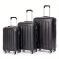 Ensemble de bagages trois pièces comprenant des valises de 20, 24 et 28 pouces, parfait pour les voyages en famille. Cette combinaison comprend une valise cabine de 20 pouces idéale pour les voyages d'affaires, une boîte de rangement sécurisée avec un ver