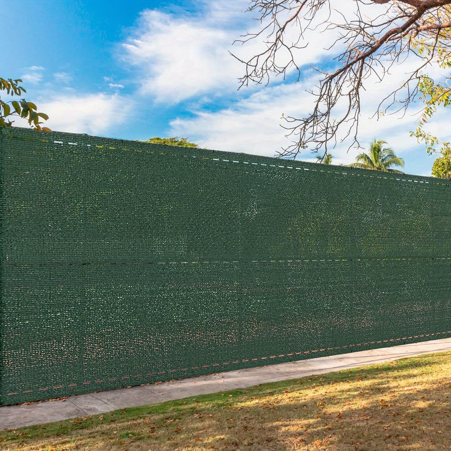 Écran de Clôture et Filet d'Ombre Haute Densité -UV - Résistant au Vent en HDPE, Idéal pour Terrains de Sport, Jardins, Courts de Tennis - Tissu d'Ombre Extérieur à Installer