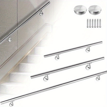 Main courante en acier inoxydable avec main courante de connexion murale adaptée aux escaliers de jardin et balustrade de balcon