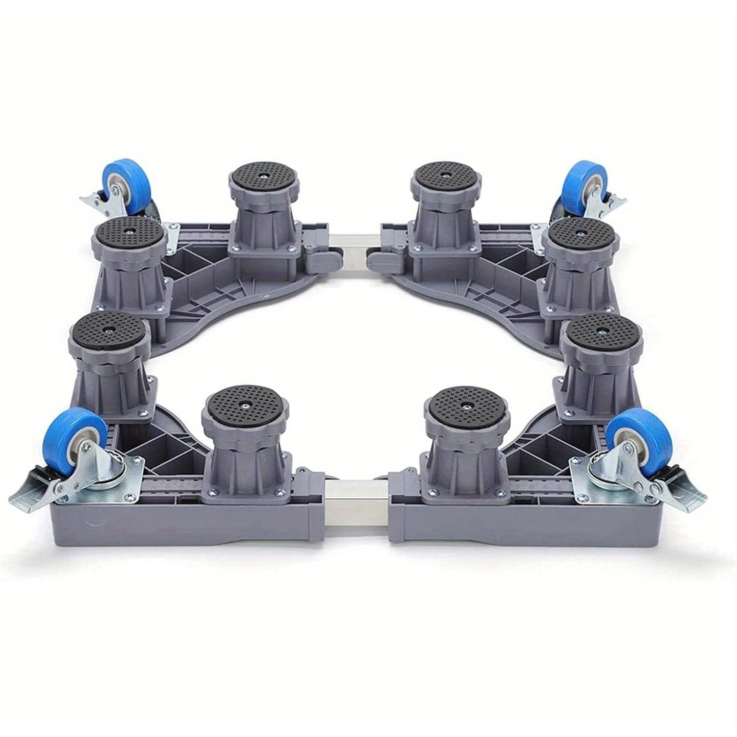 Pied de machine à laver 40-68 cm, base de support réglable pour lève-meuble, pour sèche-linge, machine à laver et réfrigérateur