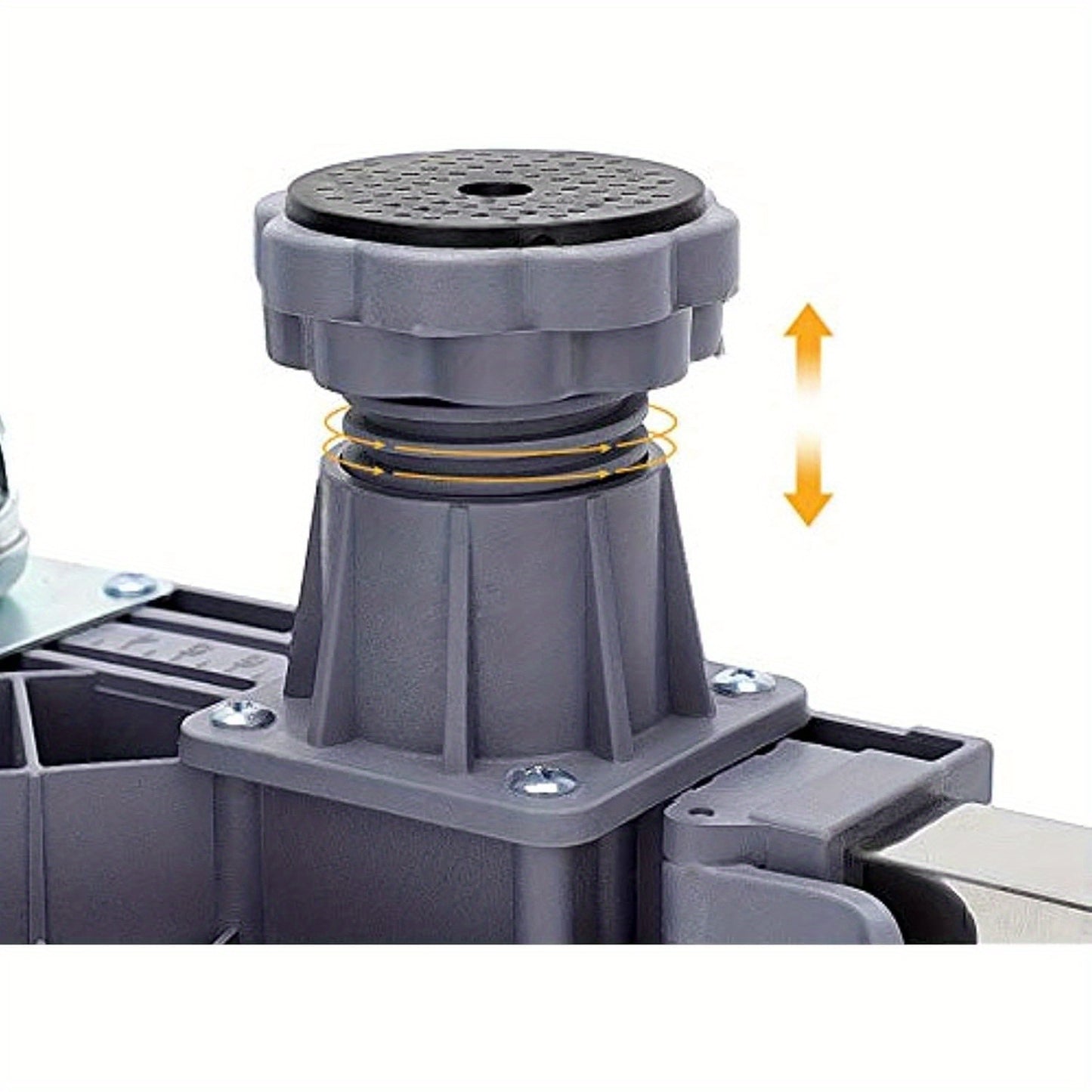 Pied de machine à laver 40-68 cm, base de support réglable pour lève-meuble, pour sèche-linge, machine à laver et réfrigérateur