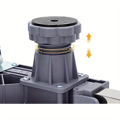 Pied de machine à laver 40-68 cm, base de support réglable pour lève-meuble, pour sèche-linge, machine à laver et réfrigérateur