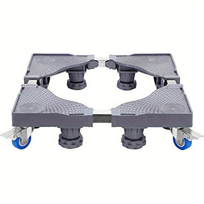 Pied de machine à laver 40-68 cm, base de support réglable pour lève-meuble, pour sèche-linge, machine à laver et réfrigérateur
