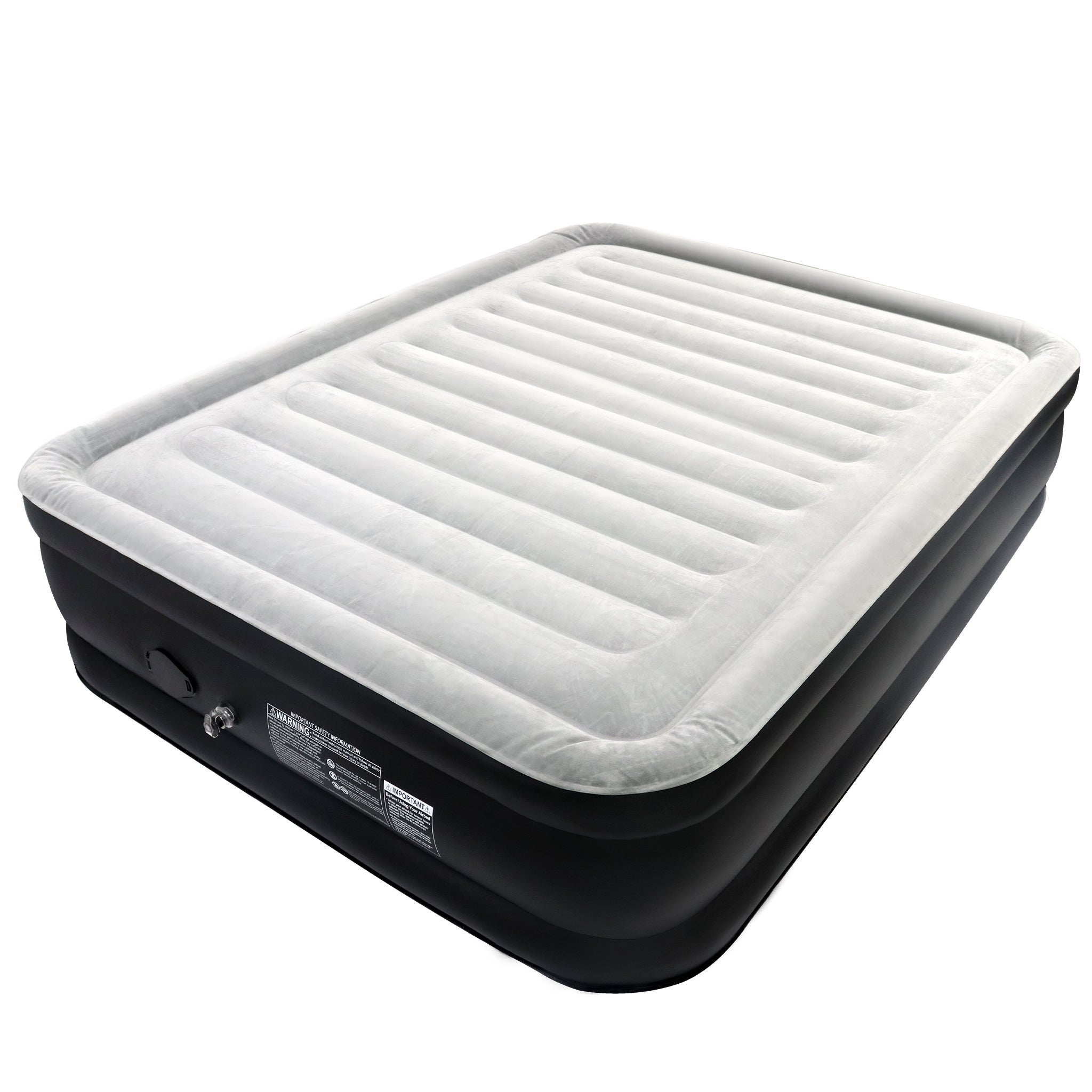 Matelas Gonflable Lit à Air Auto-Gonflant 187X90Cm/195X152Cm avec Pompe et Sac Intégrés, Lit d'Invité Portable pour Camping et Usage Intérieur