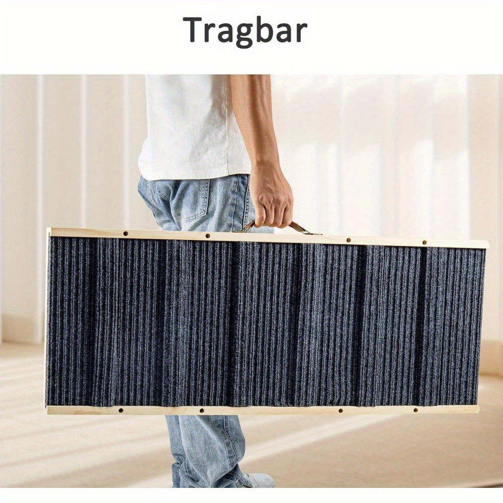 Escaliers pour Chiens Pliables et Réglables en Hauteur, Marches Antidérapantes, Capacité de Charge Jusqu'à 80 kg, Plage de Réglage de 30 cm à 60 cm