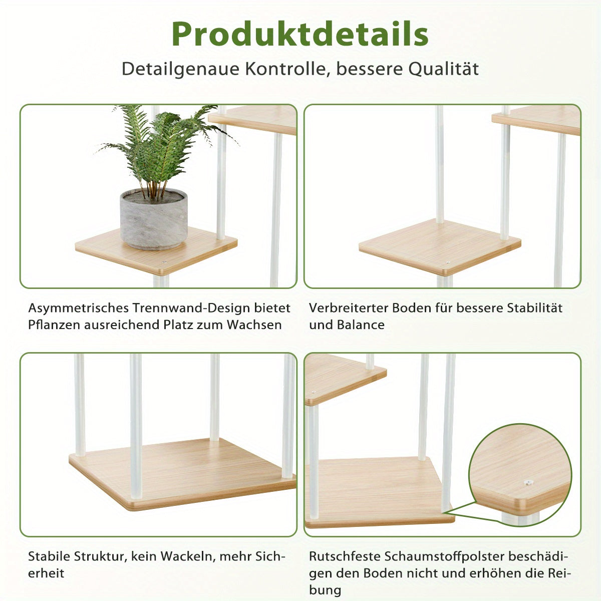 Étagères hautes en bois avec 4, 5, 6 ou 7 niveaux, supports métalliques pour intérieur, étagères multi-niveaux pour plantes, présentoirs pour pots de fleurs et organisateurs de rangement de jardin pour cours, salons et balcons