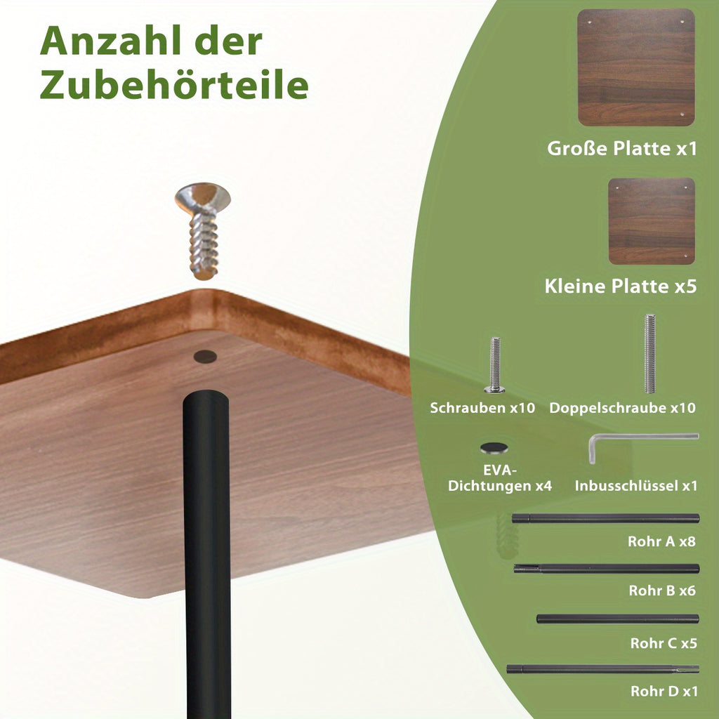 Étagères hautes en bois avec 4, 5, 6 ou 7 niveaux, supports métalliques pour intérieur, étagères multi-niveaux pour plantes, présentoirs pour pots de fleurs et organisateurs de rangement de jardin pour cours, salons et balcons