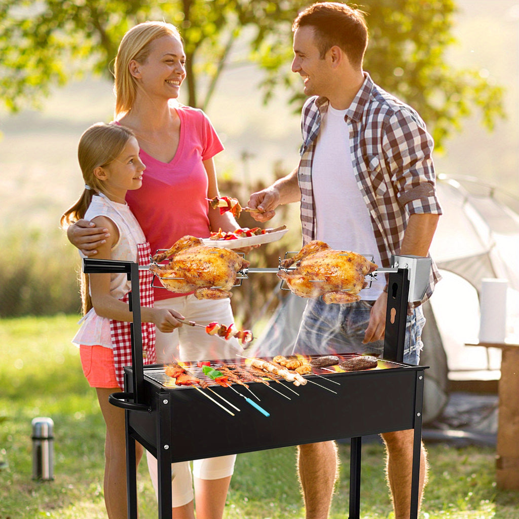 Ensemble de rôtissoire, comprend 2x/4x pinces à viande en acier inoxydable pour barbecue de fête