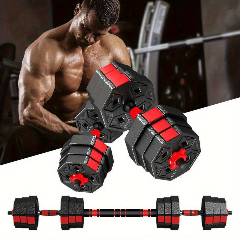 Haltères Réglables avec Connecteurs : Haltère Convertible, Kettlebell et Support de Redressements pour Entraînements Complets en Maison - Convient aux Hommes et Femmes
