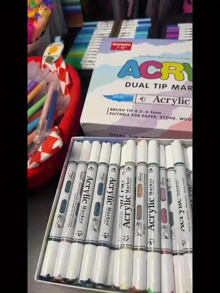 84 marqueurs double pointe 168 couleurs pour bricolage, bureau, école, emballage cadeau, pour usage artistique professionnel