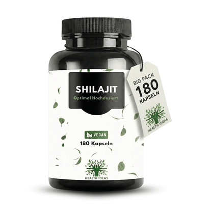 Himalaya Shilajit Mumijo – Dosage élevé de 1300 mg – 180 gélules végétaliennes – Stock de 3 mois – Himalaya Shilajit original – Testé en laboratoire et sans additifs
