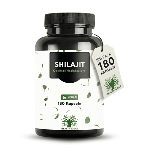 Himalaya Shilajit Mumijo – Dosage élevé de 1300 mg – 180 gélules végétaliennes – Stock de 3 mois – Himalaya Shilajit original – Testé en laboratoire et sans additifs