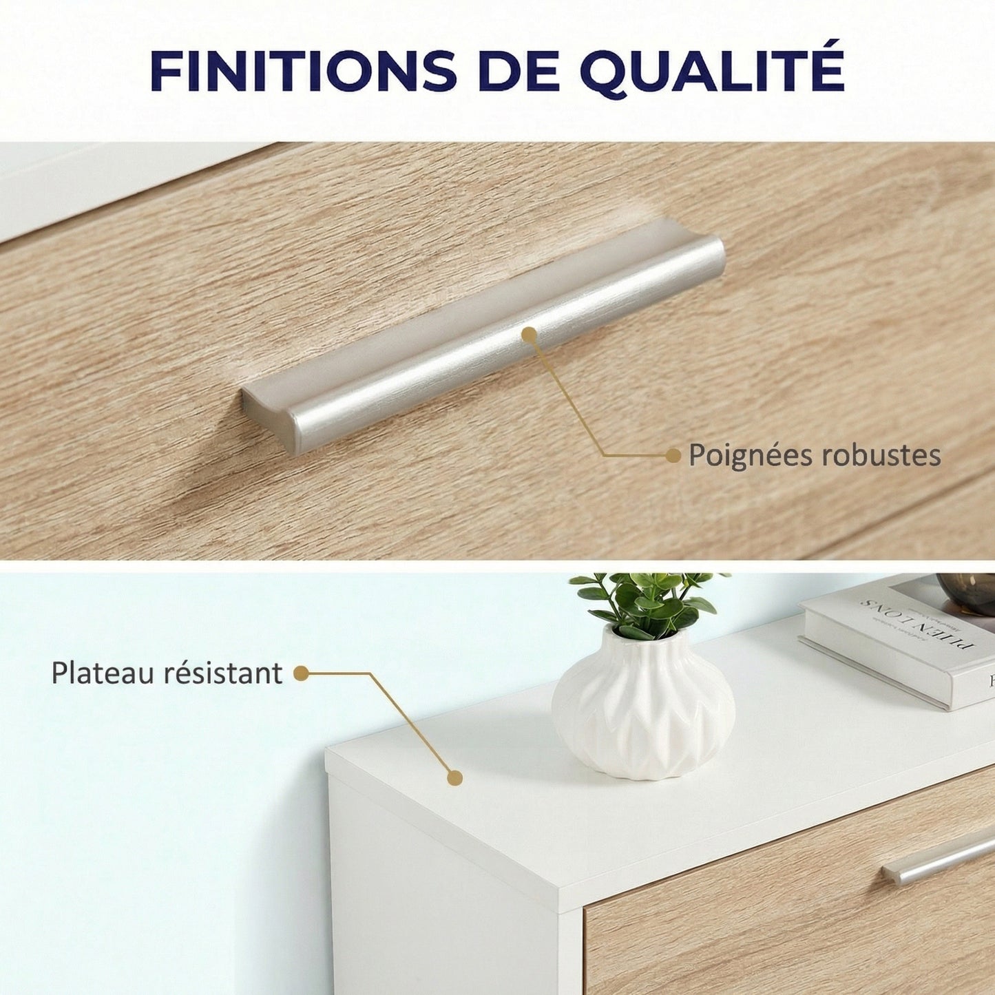 Meuble à chaussures avec 4 compartiments à rabat, armoire à chaussures en bois pour jusqu'à 24 paires, organisateur d'entrée peu encombrant