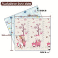 Tapis de jeu double face pour bébé, extra épais, pliable, imperméable, tapis de butinage à surface antidérapante, grand tapis d'activité pour sol de chambre d'enfant, camping, plage, pique-niques, bords doux, facile à nettoyer et à transporter