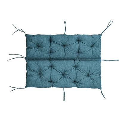 Coussin de Banc de Jardin, Coussin d'Assise et de Dossier, pour 1/2/3 Personnes, Coussin Rembourré avec Sangles, pour Intérieur/Extérieur, Coussin de Banc pour Banc v2