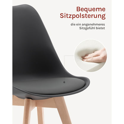 2/4pcs Chaise de salle à manger Bureau Chaise de visite Chaise de réception Chaise de designer Chaise de cuisine en bois