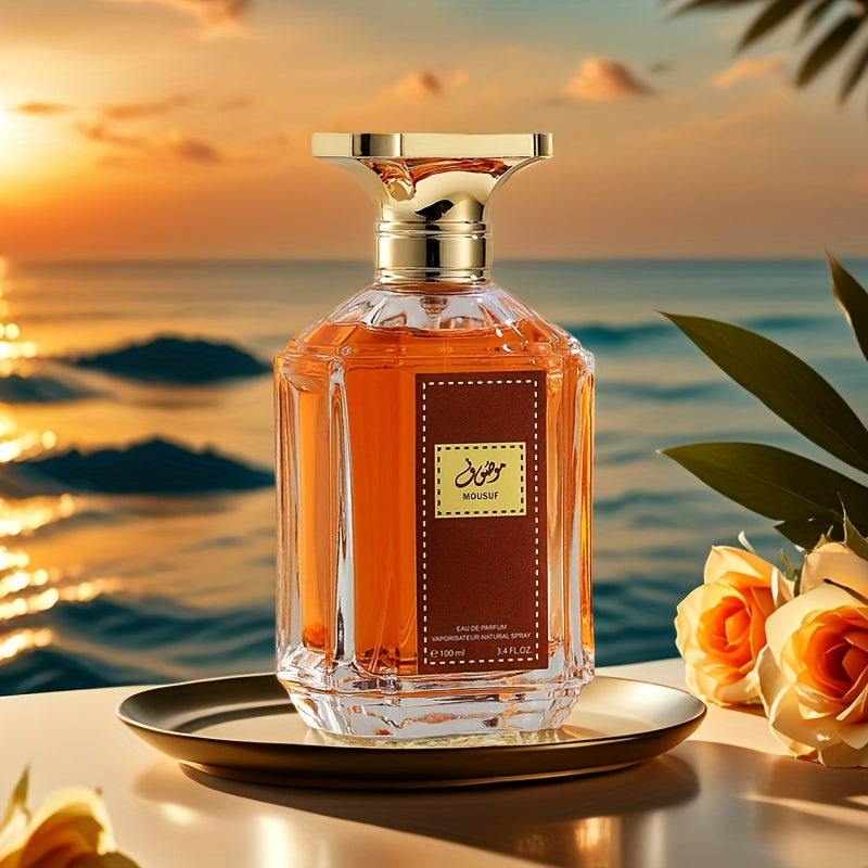 Parfum pour Hommes 100ml - Fragrance Boisée de Santal & Ambre, Eau de Parfüm Longue Tenure avec Formule à l'Alcool, Çade Élégante Pour Lui , Usage Quotidien et Occasions Spéciales