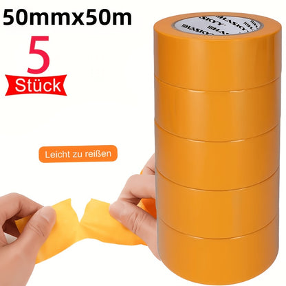 Ruban de masquage professionnel de qualité supérieure 30 mm x 50 m, fin, ruban washi pour le recouvrement, la peinture et le vernissage, ruban de masquage pour travaux de peinture et rénovations