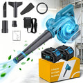 Souffleur de Feuilles Électrique Sans Fil 2026, Équipé d'une Batterie et d'un Chargeur Rapide, Léger et Puissant, Souffleur de Pelouse et de Neige Portable, Design Durable et Portable, Poignée Ergonomique avec Contrôle de Vitesse, Cadeau Idéal pour le Net