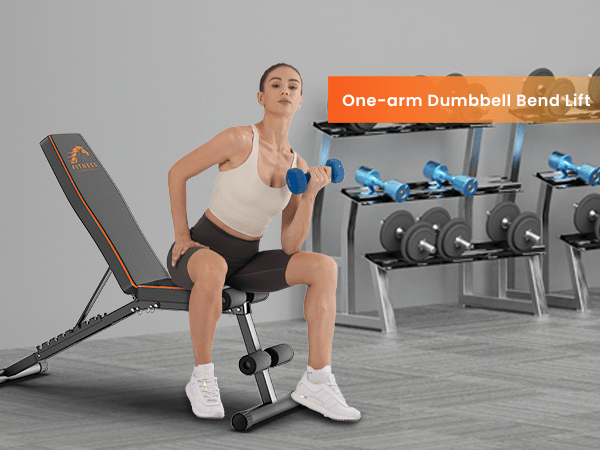 GartistGo Banc de musculation pliable et ajustable, 300KG/660LB Banc de musculation pliable et rapide pour la maison, l'entraînement, la salle de sport