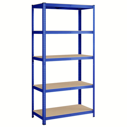 Étagère métallique 5 niveaux, capacité 600 kg, montage sans outils, 50 x 100 x 200 cm, pour garage ou remise