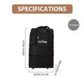 Oxford - Sac de voyage à roulettes en tissu avec fermeture éclair - Extensible avec espace extra large pour les voyages, le stockage et le déménagement