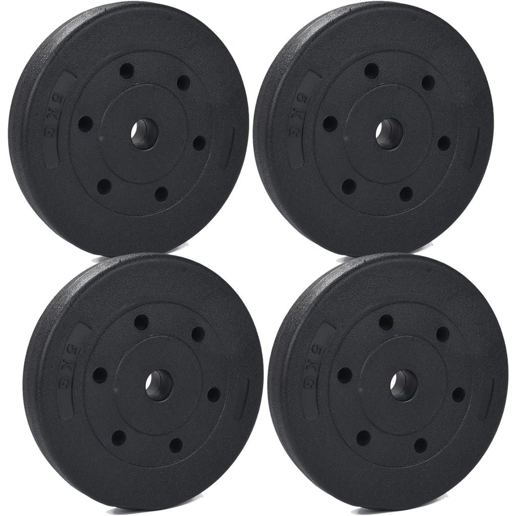 Jeu de Plaques de Poids Standard 15kg/20kg/30kg pour Haltères, Barre d'Haltérophilie et Entraînement de Musculation