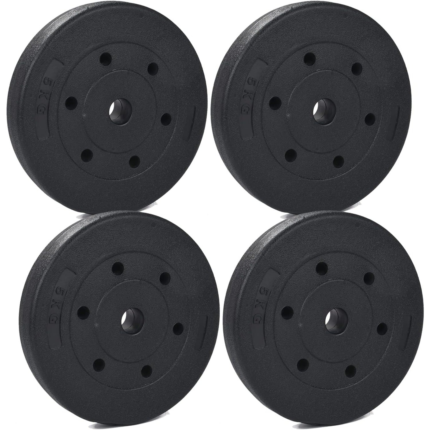 Jeu de Plaques de Poids Standard 15kg/20kg/30kg pour Haltères, Barre d'Haltérophilie et Entraînement de Musculation