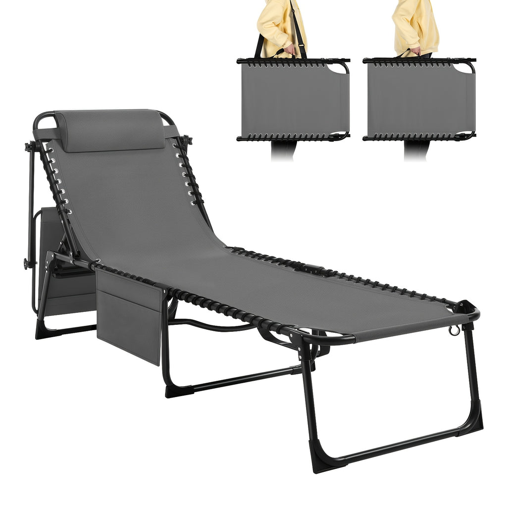 Le 1pc Chaise d'extérieur. Elle est dotée de plusieurs niveaux réglables avec coussins et espace de rangement. Elle est fabriquée en tissu Oxford double couche, résistant à l'usure et aux plis. L'intérieur est rempli de rembourrage doux.