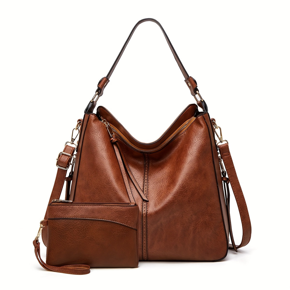 Nouveau sac pour femmes grande capacité - Sac bandoulière à une épaule élégant et de haute qualité, sac fourre-tout facile et à la mode, polyvalent pour un usage quotidien, adapté à une tenue de bureau et sac à bandoulière pour transporter sous le bras
