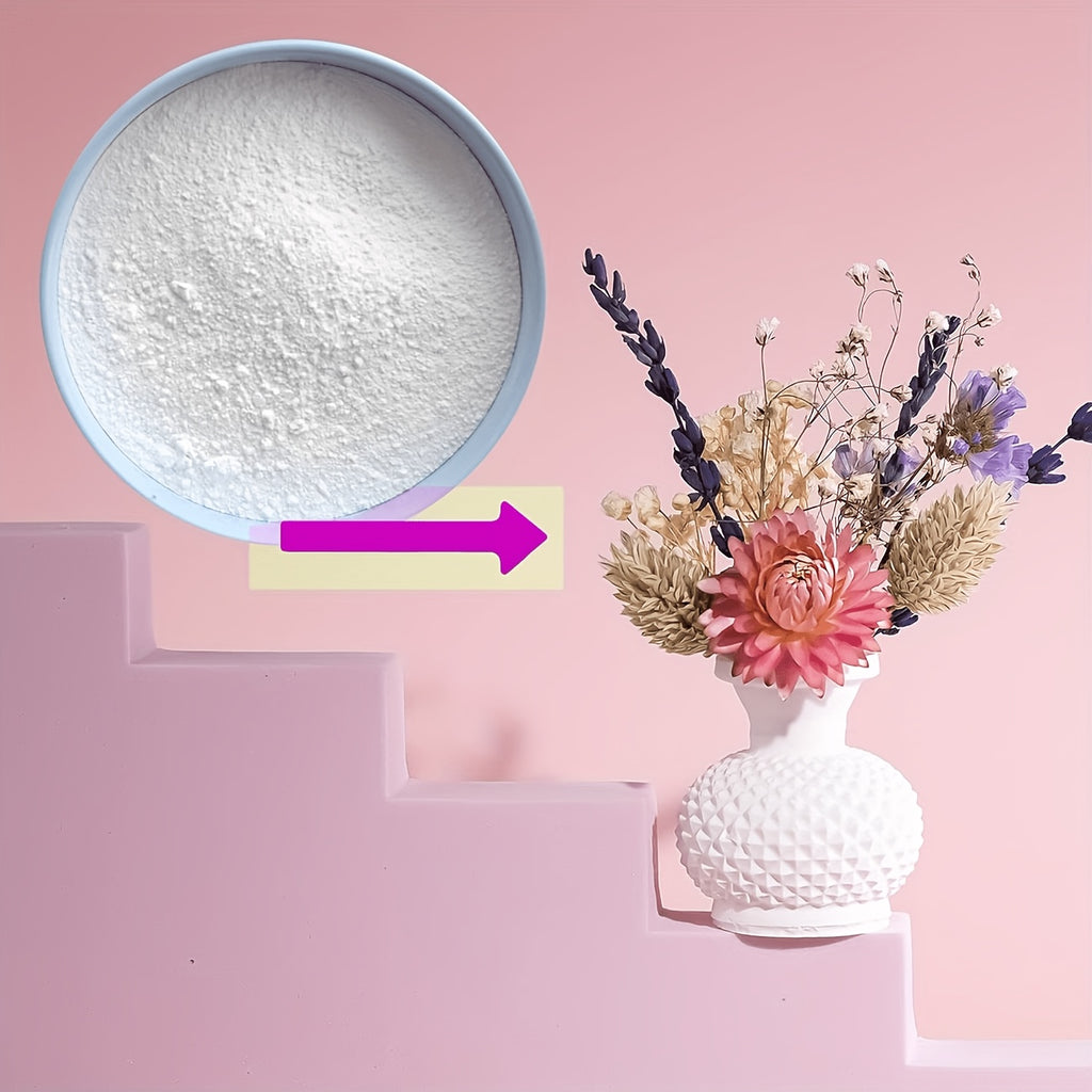 Poudre décorative créative en céramique blanche 1000G/2000G/3000G | Matériaux de moulage | Poudre de moulage | Matériau de modélisation de gypse pour artisanat, œuvres d'art, décorations et projets | Inodore