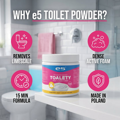 Poudre pour toilettes 500g – Mousse active contre le calcaire, les dépôts et les odeurs