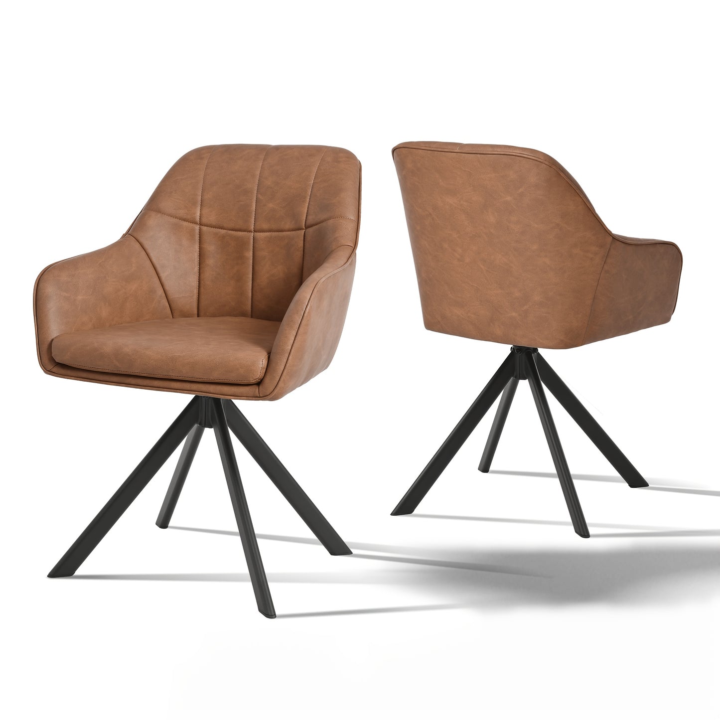 Goeurvant Chaise pivotante à 360° avec accoudoirs : La chaise élégante et confortable pour salles à manger, salons, bureaux et applications commerciales