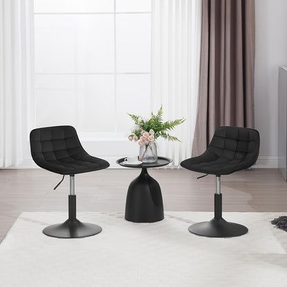 Tabouret de Bar, Tabouret Pivotant, Chaise de Bureau à Domicile, Tabouret Réglable en Hauteur, Siège en Velours