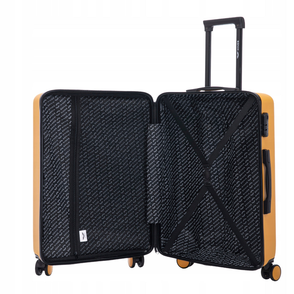 Valise à choisir entre XXL de grandes dimensions, environ 75 x 50 x 30 cm ou 64,5 x 44 x 26,5 cm ou Cabine 55 x 40 x 20 cm / Haute qualité 28" 24" 20" à choisir, Bagage cabine ABS+, Bagage à main avec serrure numérique et roues à 360°, 4 ROUES DOUBLE, Bag