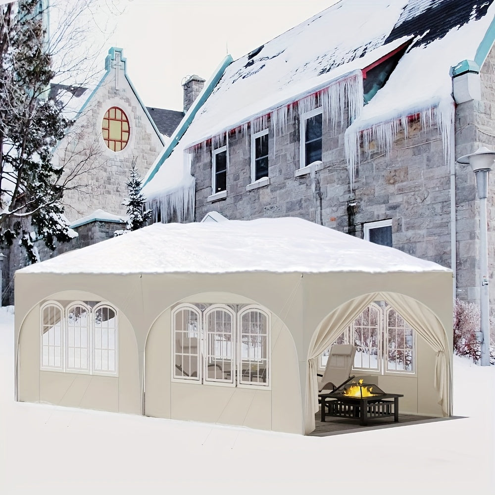 1pc Pergola d'extérieur, Gazebo pliable avec protection UV 50+, abri portable robuste pour jardin, camping, piscine - Montage facile, léger, sac de transport inclus, 3x6m