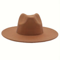 Chapeau Souple à Large Bord Unisexe pour Homme et Femme : Chapeau Panama Classique en Feutre, Chapeau à Large Bord en Velours Western - Convient aux Hommes et Femmes Adultes