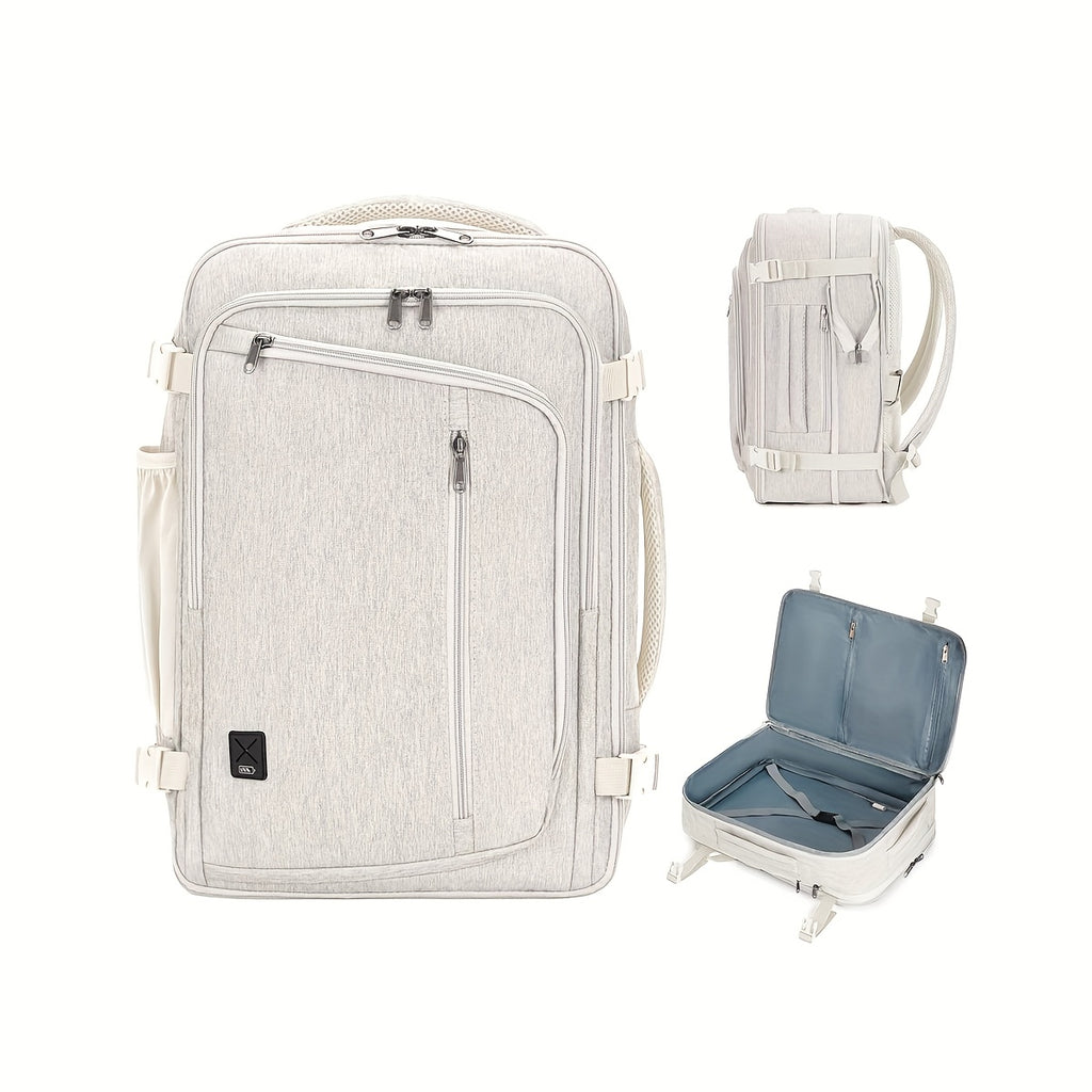 Sac à dos cabine extensible approuvé par l'aviation 45X36X20 pouces, bagage à main sous le siège avec poche humide et housse pour ordinateur portable dédiée de 43,18 cm, sac de voyage adapté aux normes TSA pour les voyages d'affaires (Essentiel unisexe 20