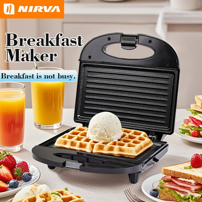 Cet appareil de petit-déjeuner polyvalent est facile à nettoyer et parfait pour préparer des omelettes et des tarts au bœuf, avec une surface antiadhésive. C'est un excellent ustensile de cuisine, un super outil de cuisson, et un merveilleux cadeau de Noë