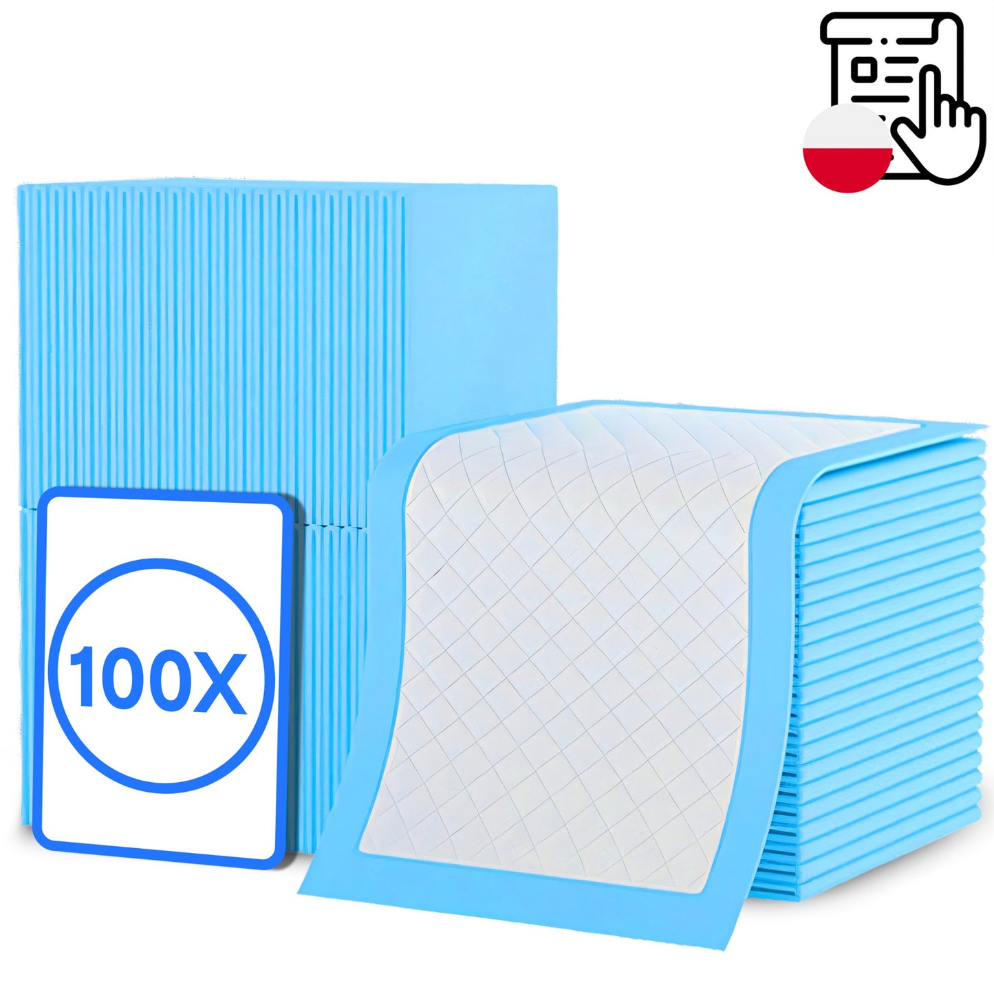 100 PCS Coussinets pour Chiens Retoo Absorbants et Hygiéniques, 100 Pièces 40x60 cm, Super Absorbants et Imperméables, Épais et Très Durables, avec Bords Scellés et Neutralisation des Odeurs, Idéaux pour l'Apprentissage de la Propreté des Chiots, pour Chi
