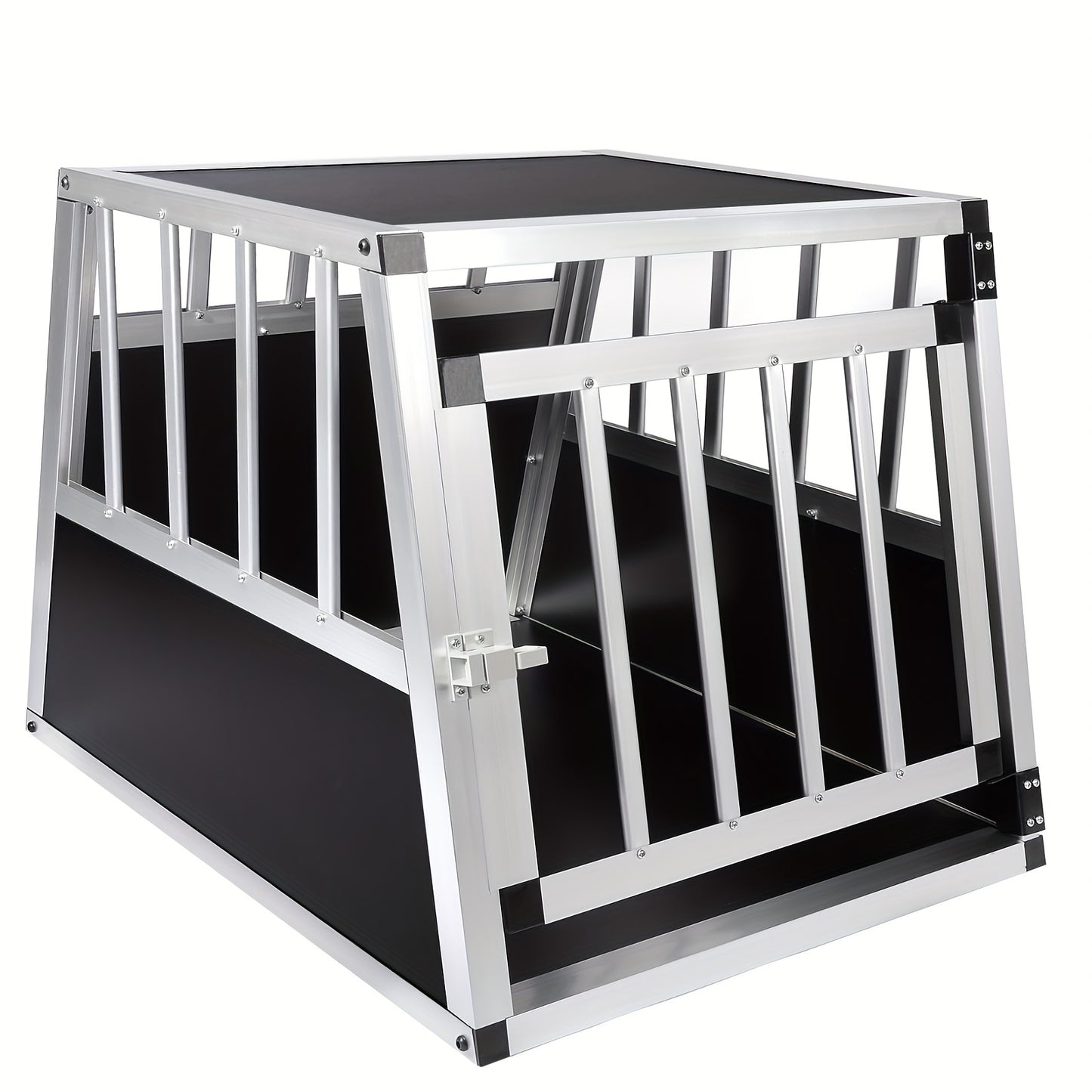 Crête de Transport pour Chien en Aluminium, Maison pour Chien, Crête pour Chien, Crête de Voyage pour Chien, Crête de Voiture pour Chiens de Petite et Moyenne Taille, Bouledogues Français, Beagles Teckels, Shiba Inu, L69 x H50 x P54 cm