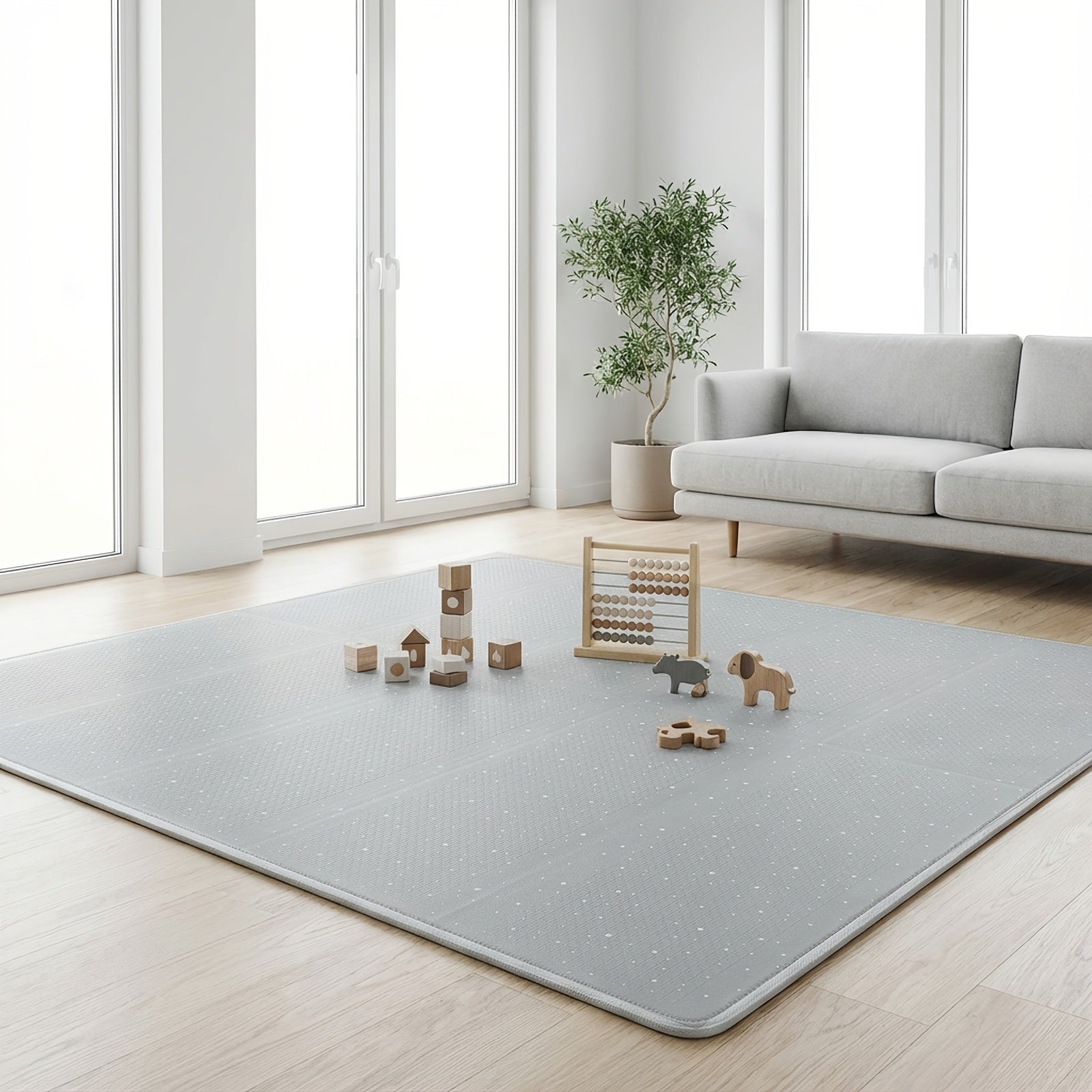Tapis de jeu pliable pour bébé en XPE, tapis de sol épais antidérapant de haute qualité, tapis de jeu portable pour enfant en bas âge pour jouer à l'intérieur et à l'extérieur