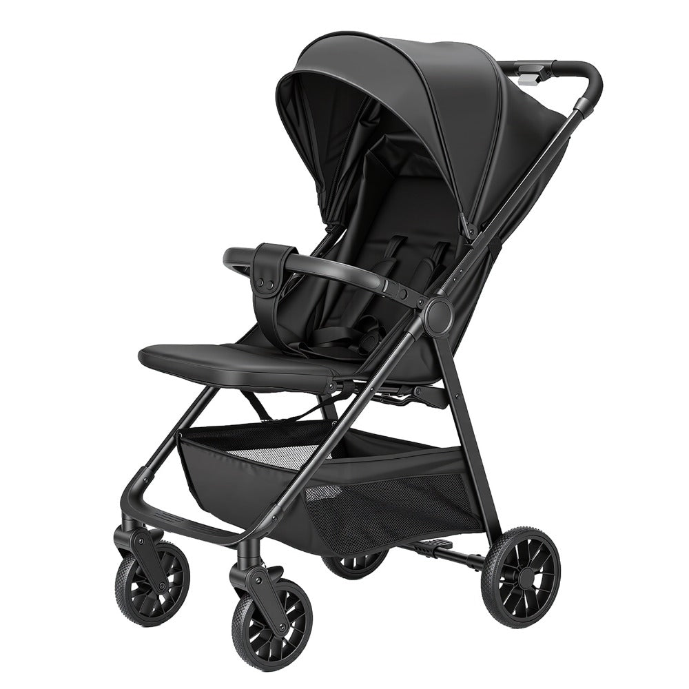 Poussette Bébé, Landau, Poussette pour Tout-Petits avec Siège Inclinable, Poussette Ultra-Compacte avec Grand Panier de Rangement, Auvent, pour Poussette de Voyage